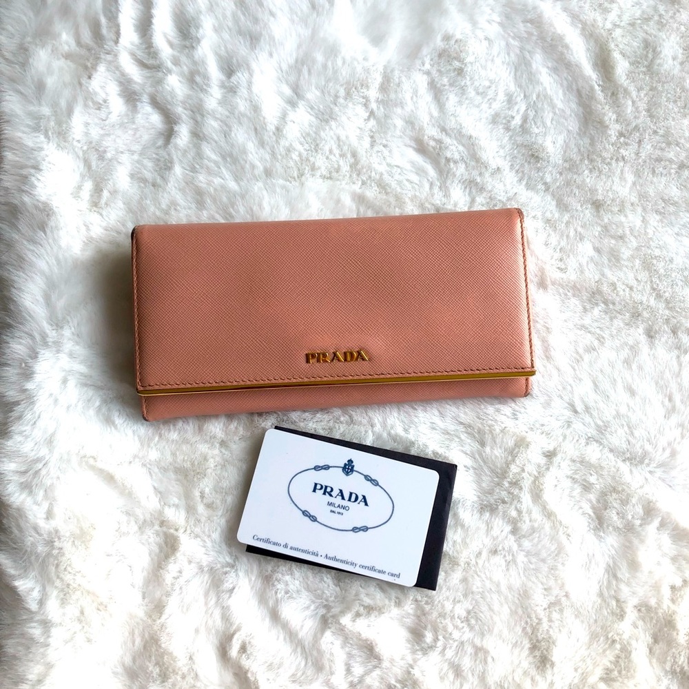 Prada Saffiano leather wallet in Brush